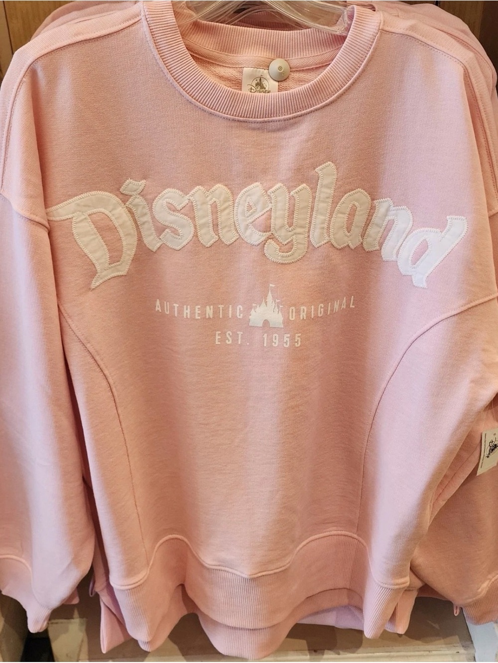 Disneyland pastel pink sweatshirt XL